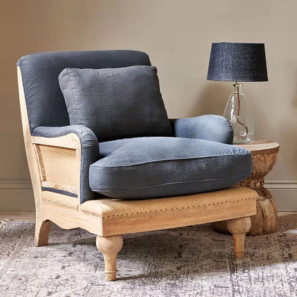 Nkuku ABE Linen Armchair